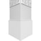 Ekena Millwork Craftsman Classic Square Non-Tapered Paisley Fretwork Column w/ Standard Capital & Standard Base CC0809ENPSLCSCS - alternate 3